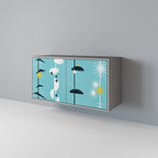 PATHS TO HAPPINESS Sideboard mit 2 Türen in Grau