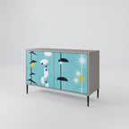 PATHS TO HAPPINESS Sideboard mit 2 Türen in Grau