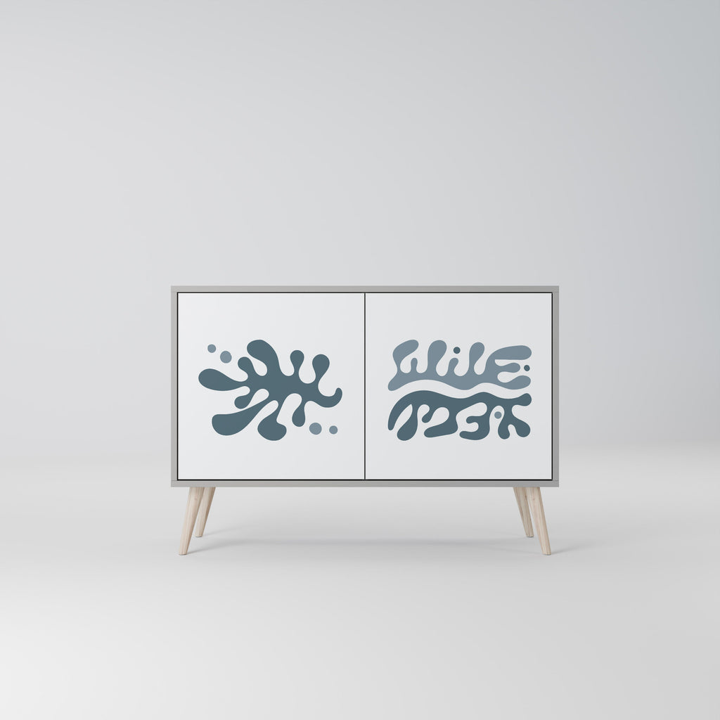 WONDERLAND VEGETATION Sideboard mit 2 Türen in Grau