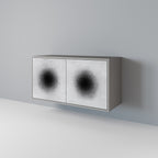 BLACK HOLE Sideboard mit 2 Türen in Grau