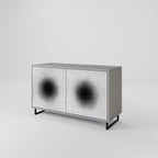 BLACK HOLE Sideboard mit 2 Türen in Grau