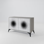 BLACK HOLE Sideboard mit 2 Türen in Grau
