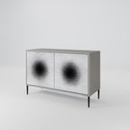 BLACK HOLE Sideboard mit 2 Türen in Grau