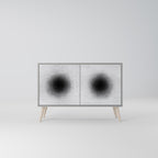 BLACK HOLE Sideboard mit 2 Türen in Grau