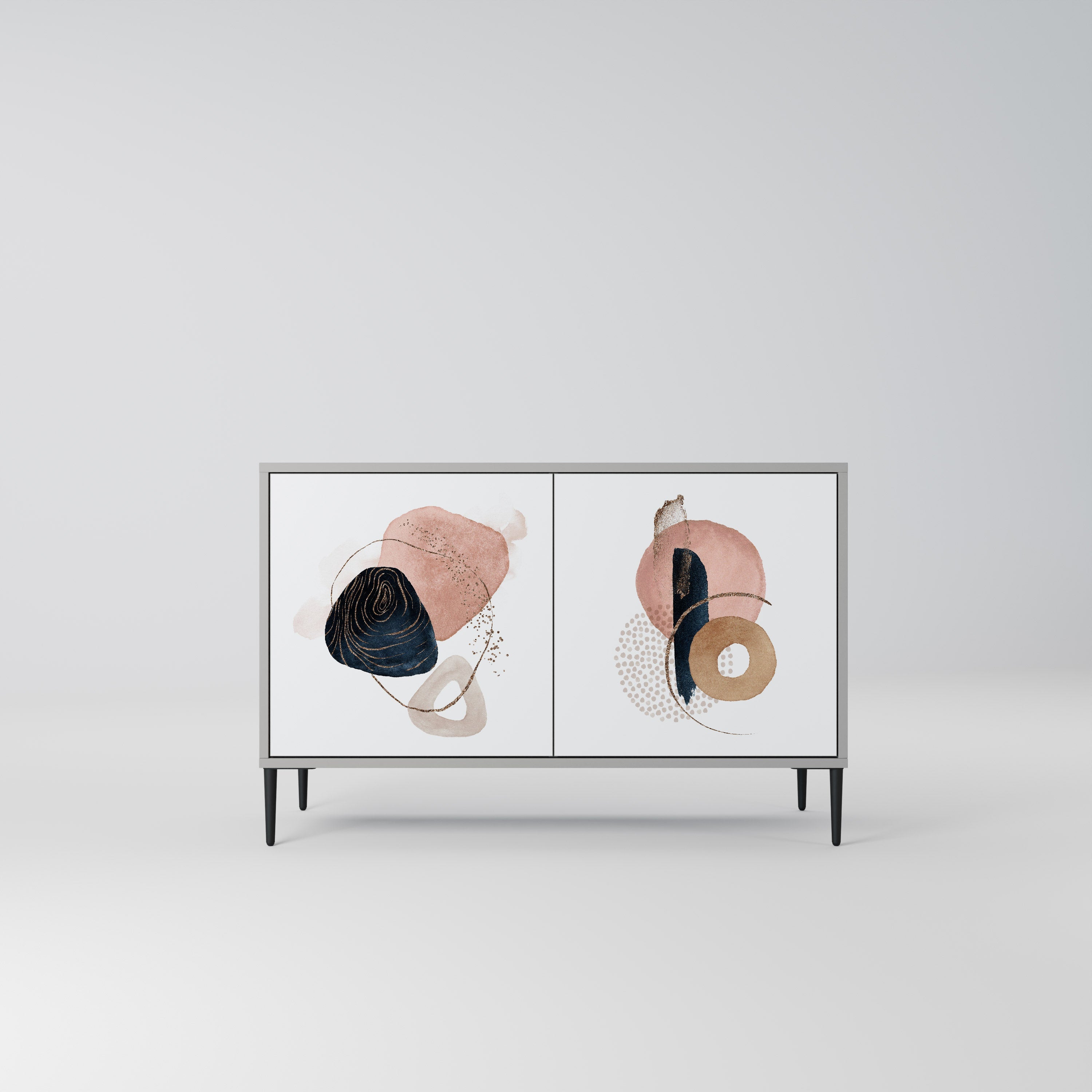 COLORFUL SHAPES Sideboard mit 2 Türen in Grau