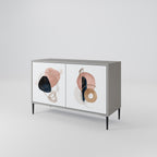 COLORFUL SHAPES Sideboard mit 2 Türen in Grau