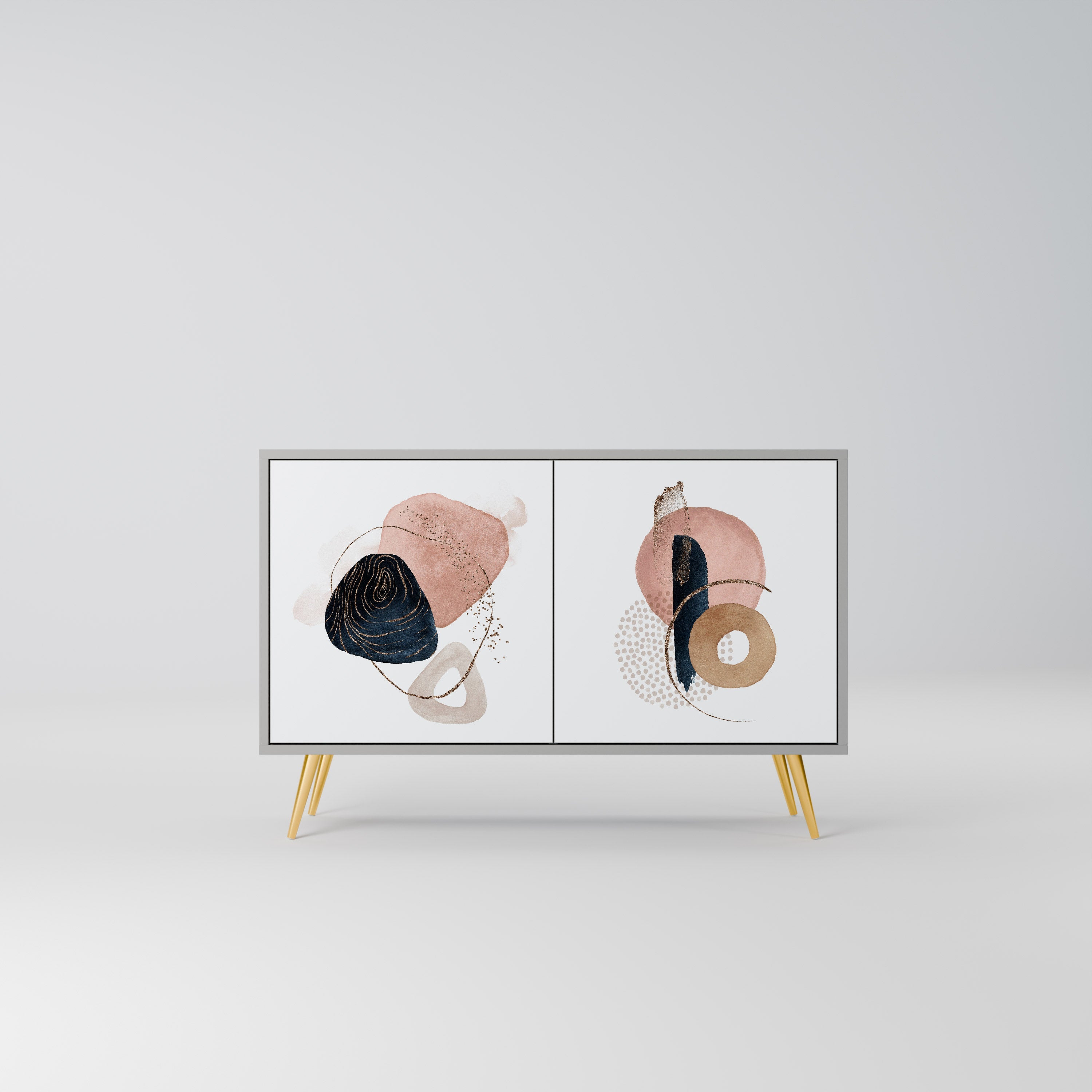 COLORFUL SHAPES Sideboard mit 2 Türen in Grau