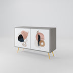 COLORFUL SHAPES Sideboard mit 2 Türen in Grau