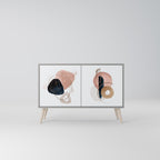 COLORFUL SHAPES Sideboard mit 2 Türen in Grau