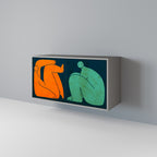 TOGETHER BUT SEPARATELY Sideboard mit 2 Türen in Grau