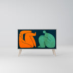 TOGETHER BUT SEPARATELY Sideboard mit 2 Türen in Grau