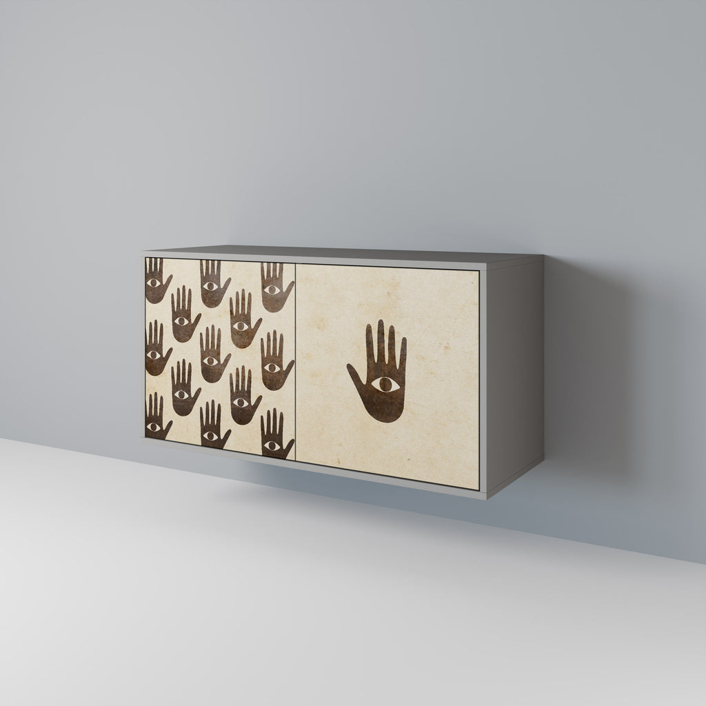 SEE MORE Sideboard mit 2 Türen in Grau