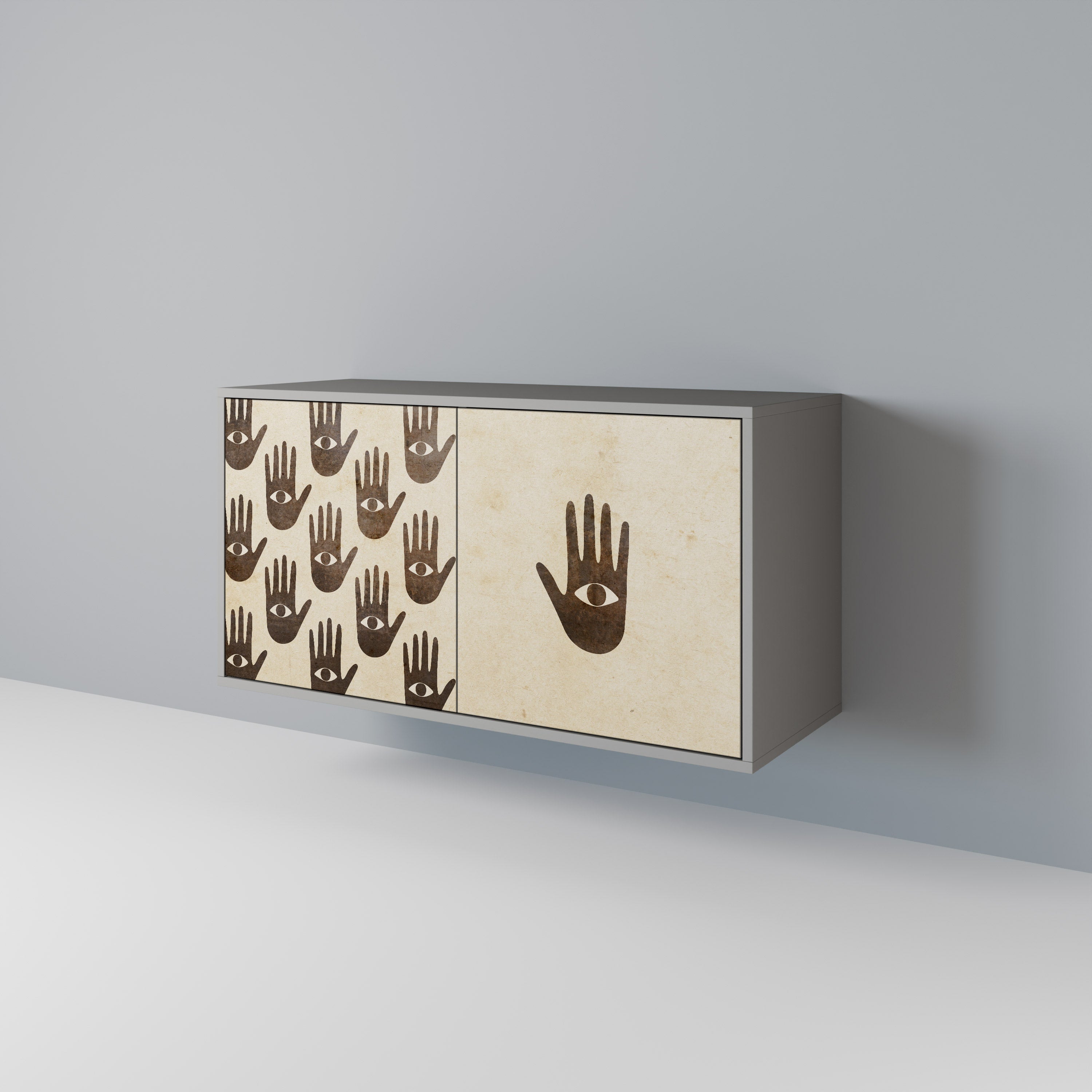 SEE MORE Sideboard mit 2 Türen in Grau