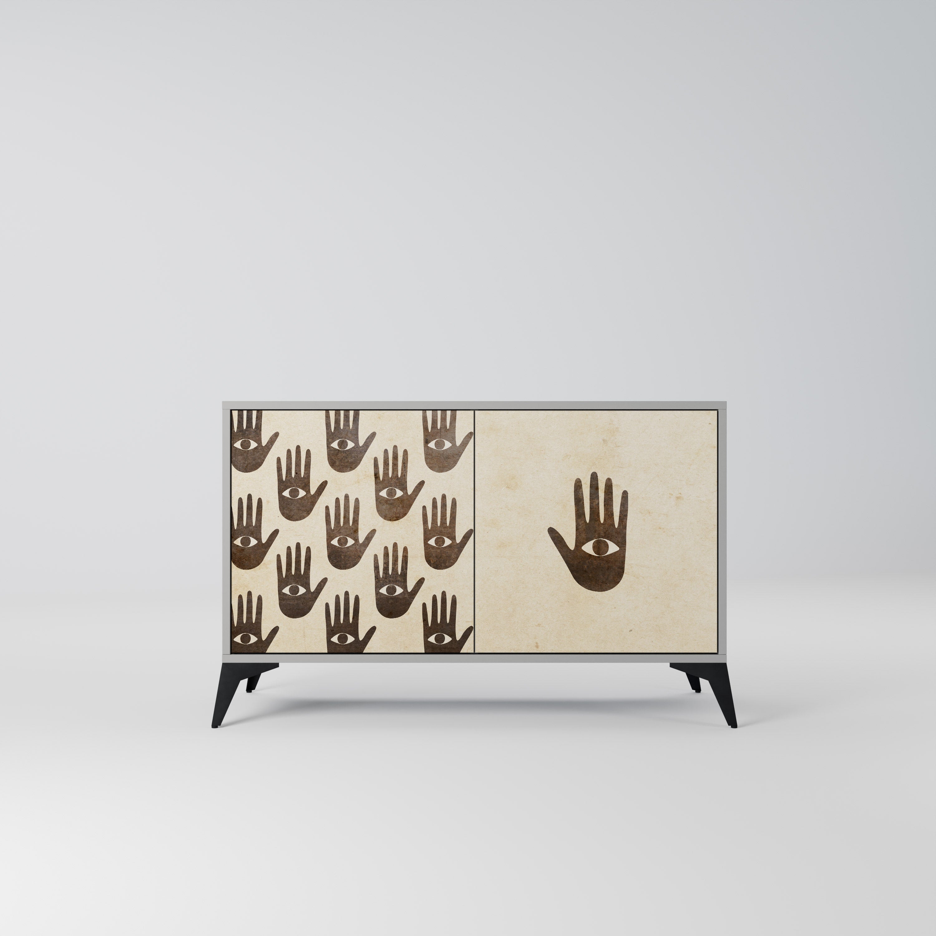 SEE MORE Sideboard mit 2 Türen in Grau