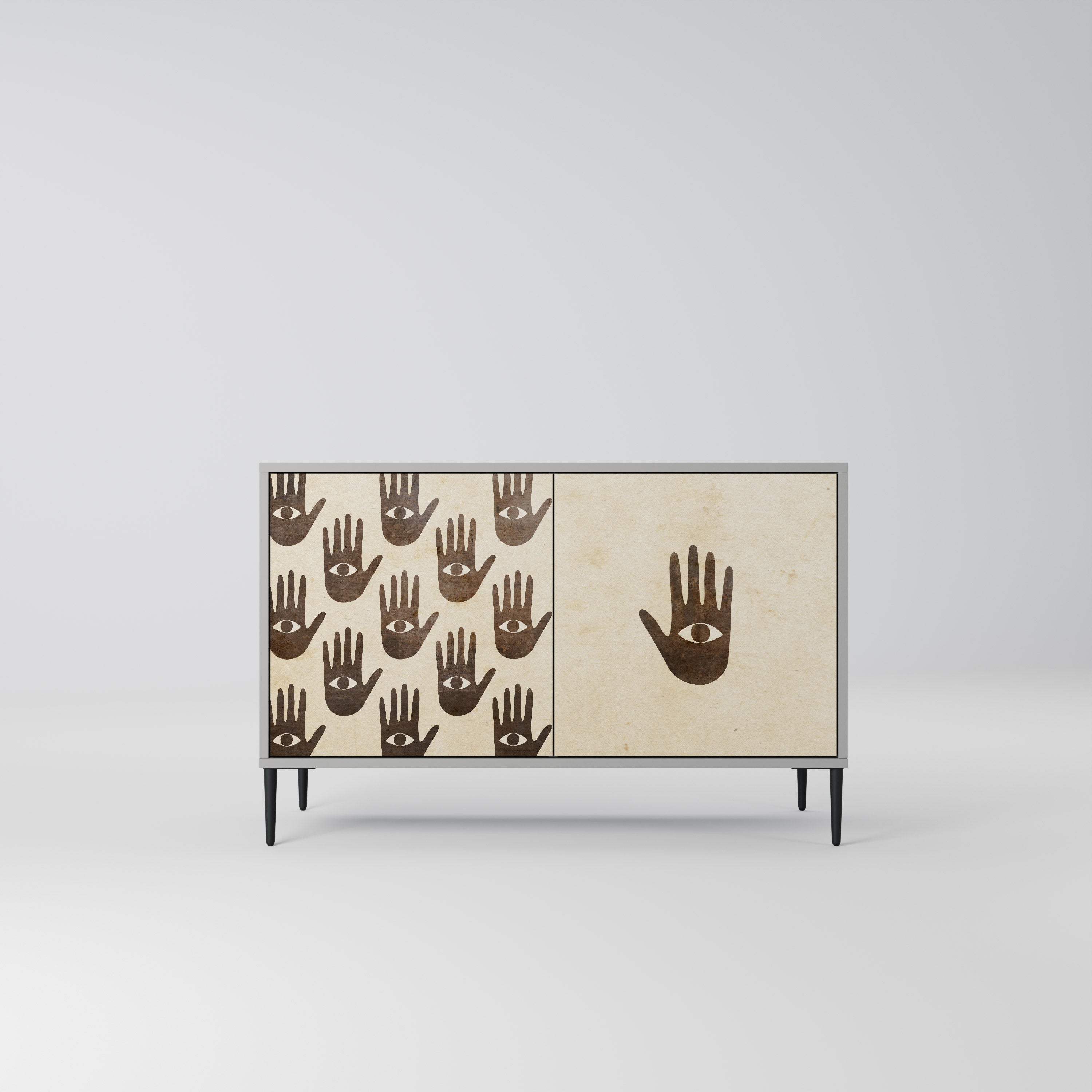 SEE MORE Sideboard mit 2 Türen in Grau