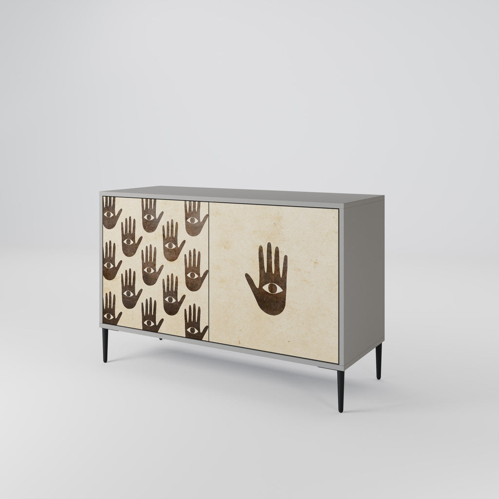 SEE MORE Sideboard mit 2 Türen in Grau