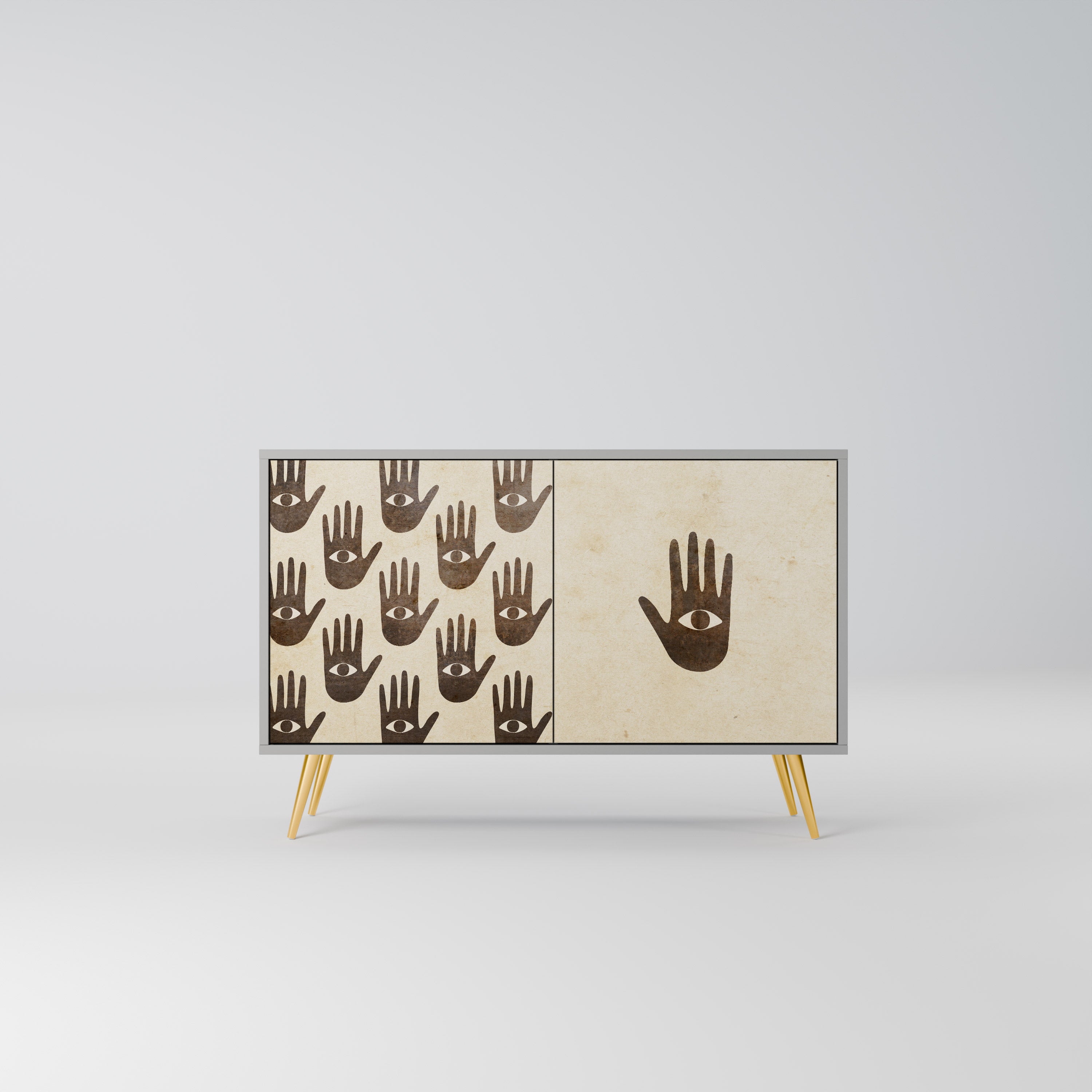 SEE MORE Sideboard mit 2 Türen in Grau