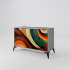 COLORFUL STRANDS Sideboard mit 2 Türen in Grau