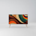 COLORFUL STRANDS Sideboard mit 2 Türen in Grau