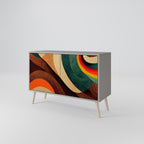 COLORFUL STRANDS Sideboard mit 2 Türen in Grau