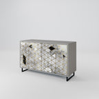 ASHEN ARIA Sideboard mit 2 Türen in Grau