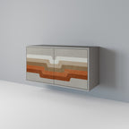 PECULIAR TRAIL Sideboard mit 2 Türen in Grau