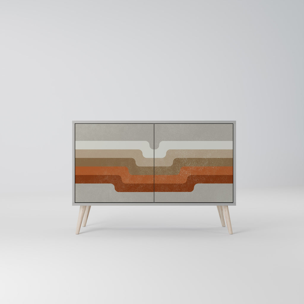 PECULIAR TRAIL Sideboard mit 2 Türen in Grau