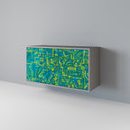 NOSTALGIC MEMORIES Sideboard mit 2 Türen in Grau