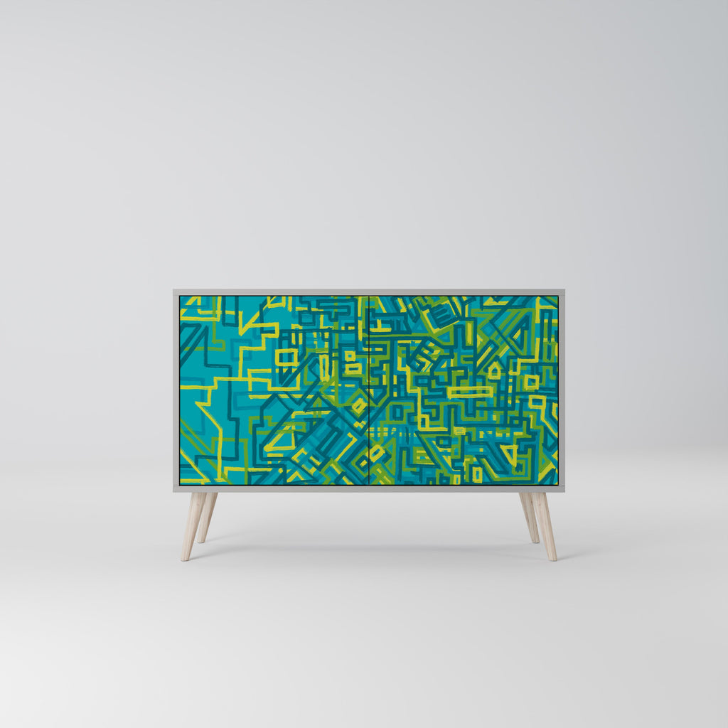 NOSTALGIC MEMORIES Sideboard mit 2 Türen in Grau