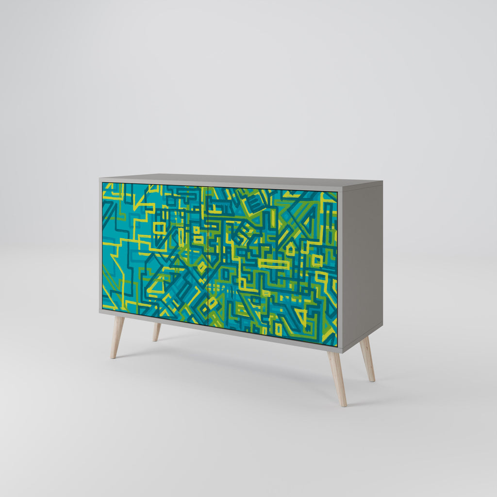 NOSTALGIC MEMORIES Sideboard mit 2 Türen in Grau