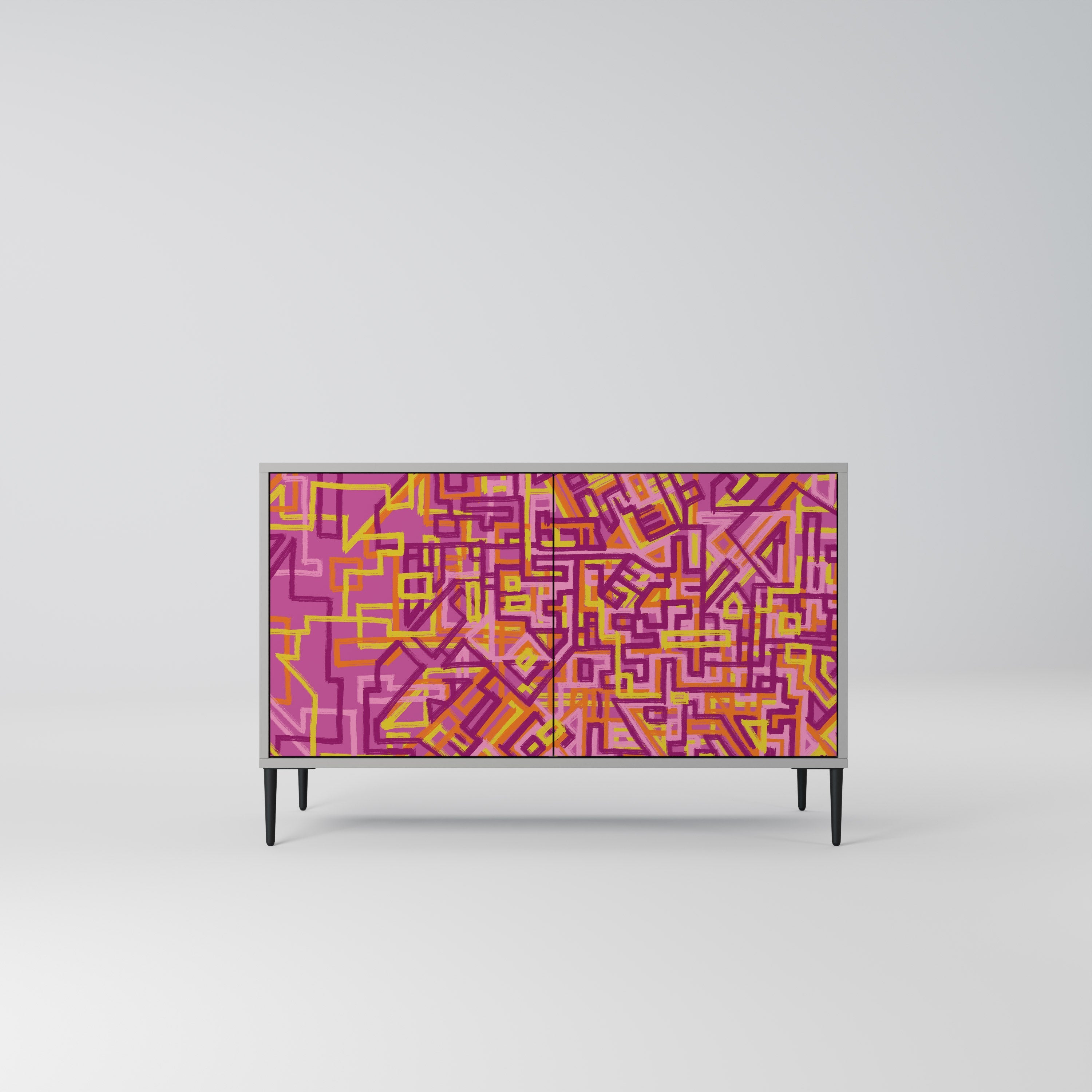 LOVELY MEMORIES Sideboard mit 2 Türen in Grau