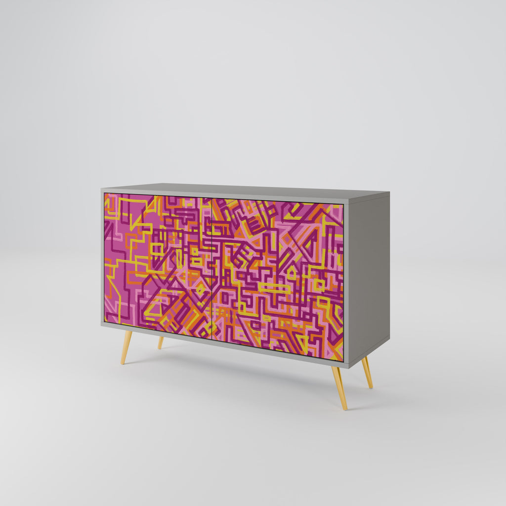 LOVELY MEMORIES Sideboard mit 2 Türen in Grau