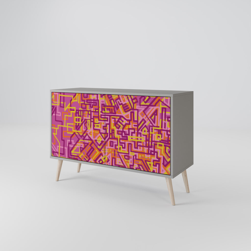 LOVELY MEMORIES Sideboard mit 2 Türen in Grau