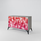 KALEIDOSCOPIC CUBISM Sideboard mit 2 Türen in Grau