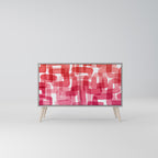 KALEIDOSCOPIC CUBISM Sideboard mit 2 Türen in Grau