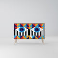 ABSTRACTION AND GEOMETRY Sideboard mit 2 Türen in Grau