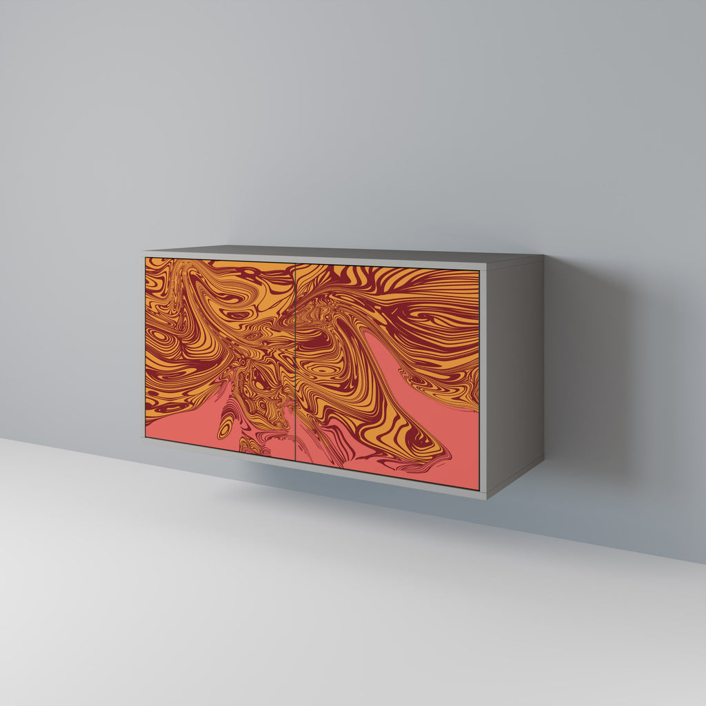 FLOATING THOUGHTS Sideboard mit 2 Türen in Grau