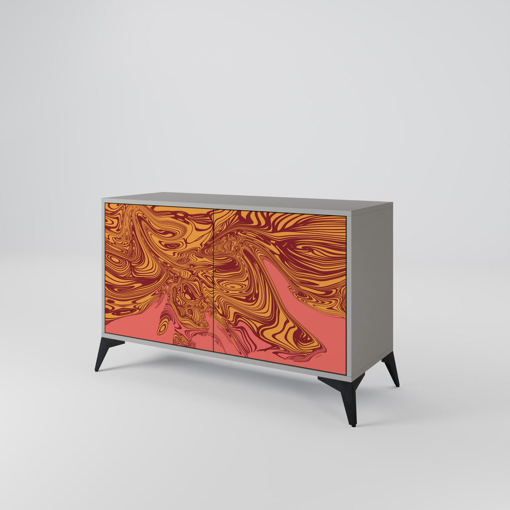 FLOATING THOUGHTS Sideboard mit 2 Türen in Grau