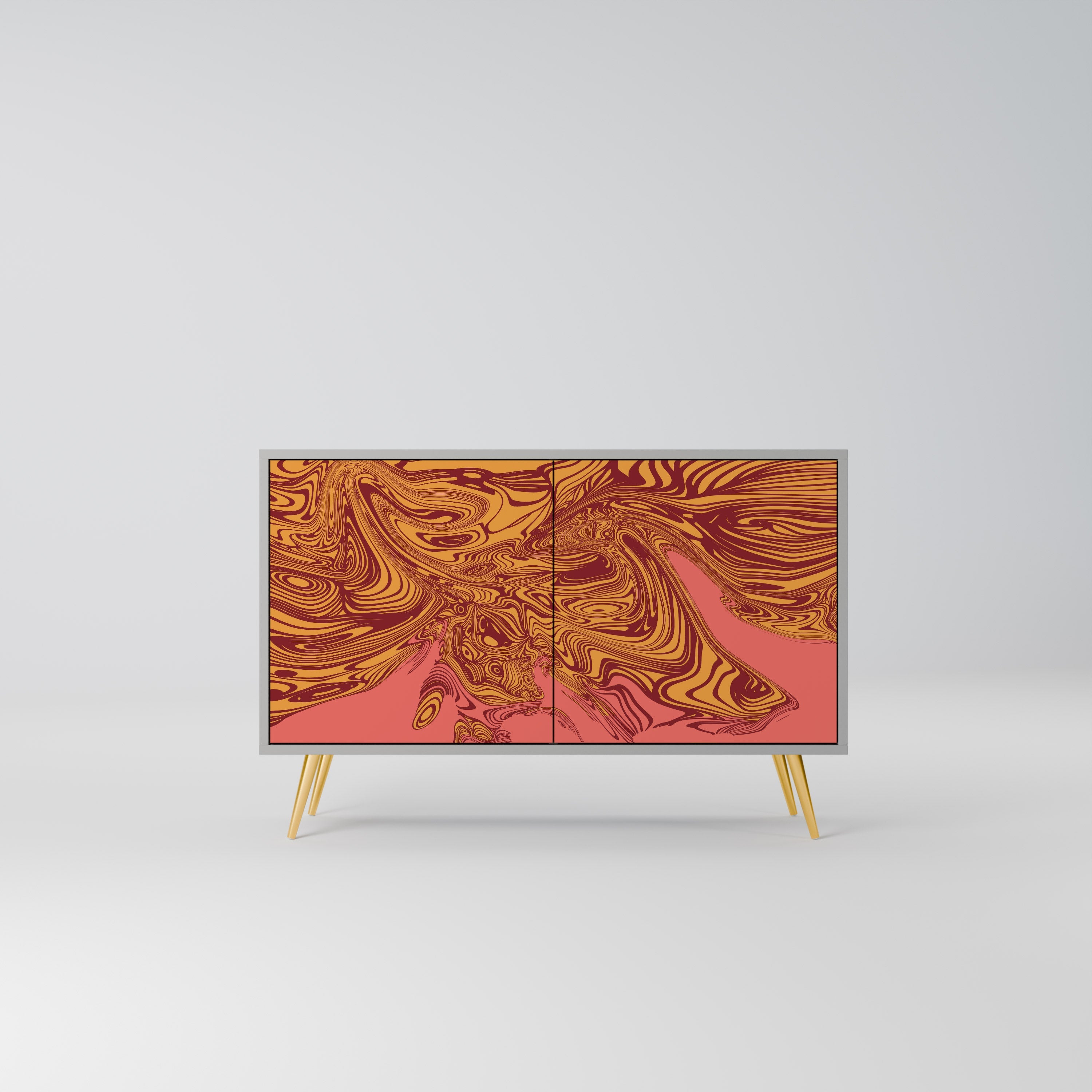 FLOATING THOUGHTS Sideboard mit 2 Türen in Grau