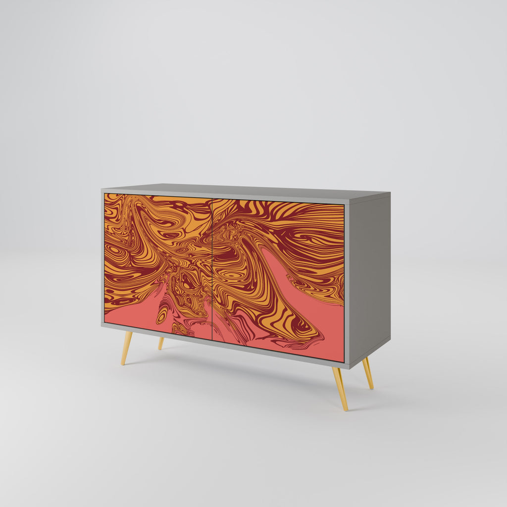 FLOATING THOUGHTS Sideboard mit 2 Türen in Grau