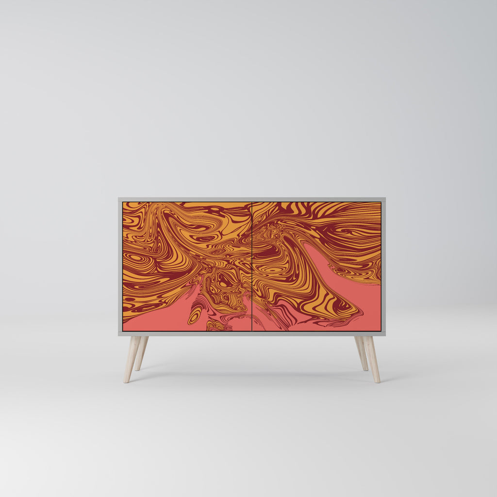 FLOATING THOUGHTS Sideboard mit 2 Türen in Grau