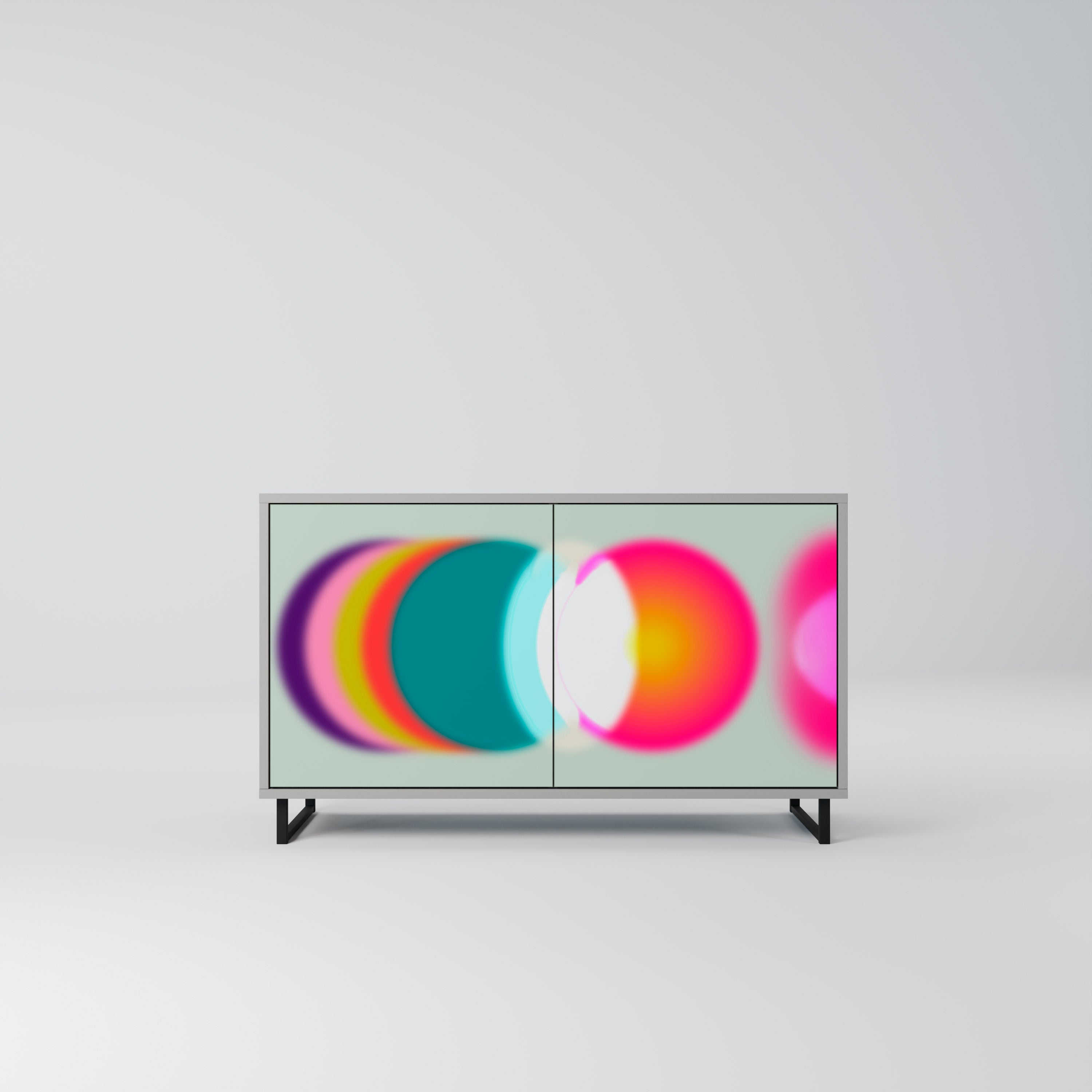 SYMPHONY OF COLORS Sideboard mit 2 Türen in Grau