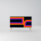 BLINDED BY THE LIGHTS Sideboard mit 2 Türen in Grau