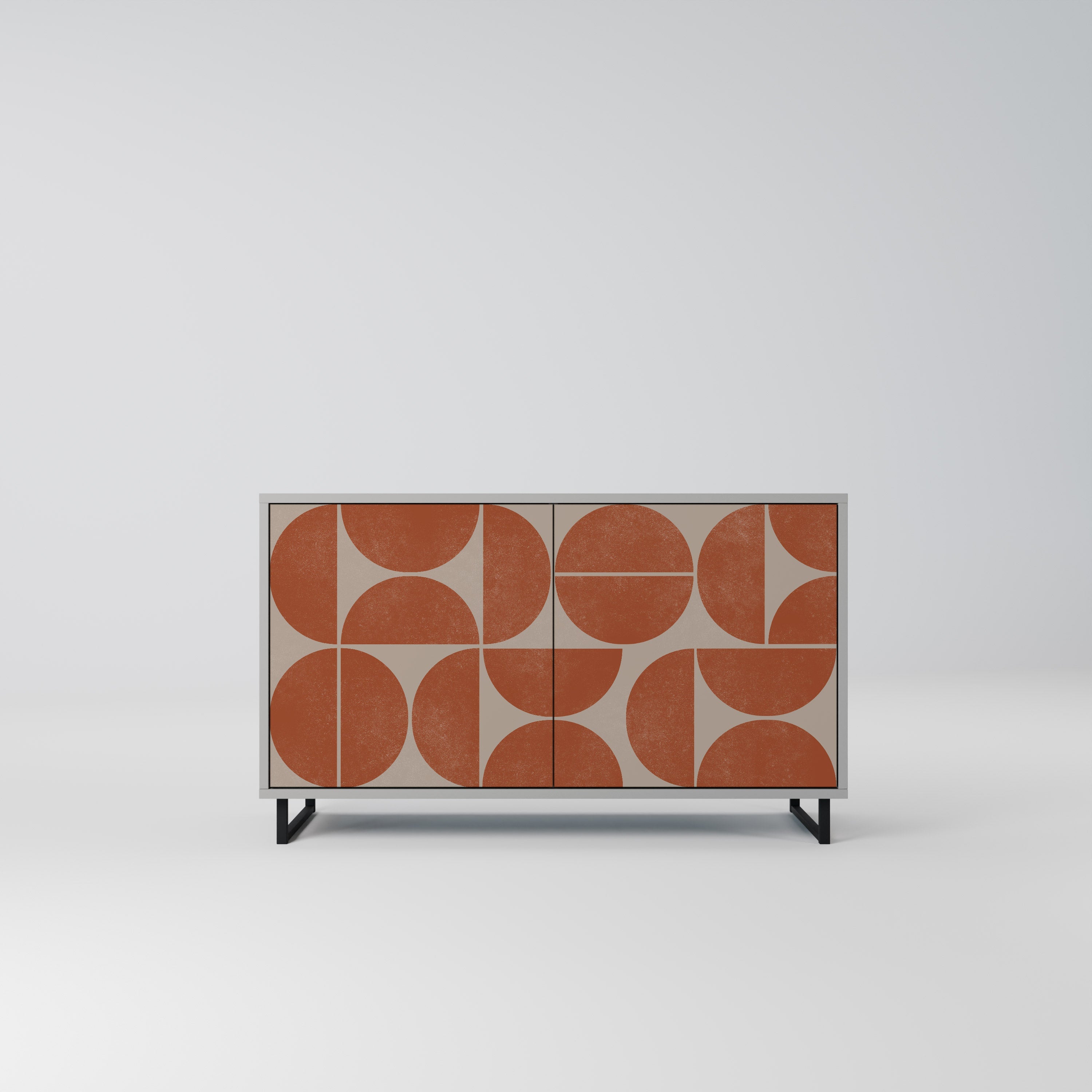 REPETITION COMPULSION Sideboard mit 2 Türen in Grau