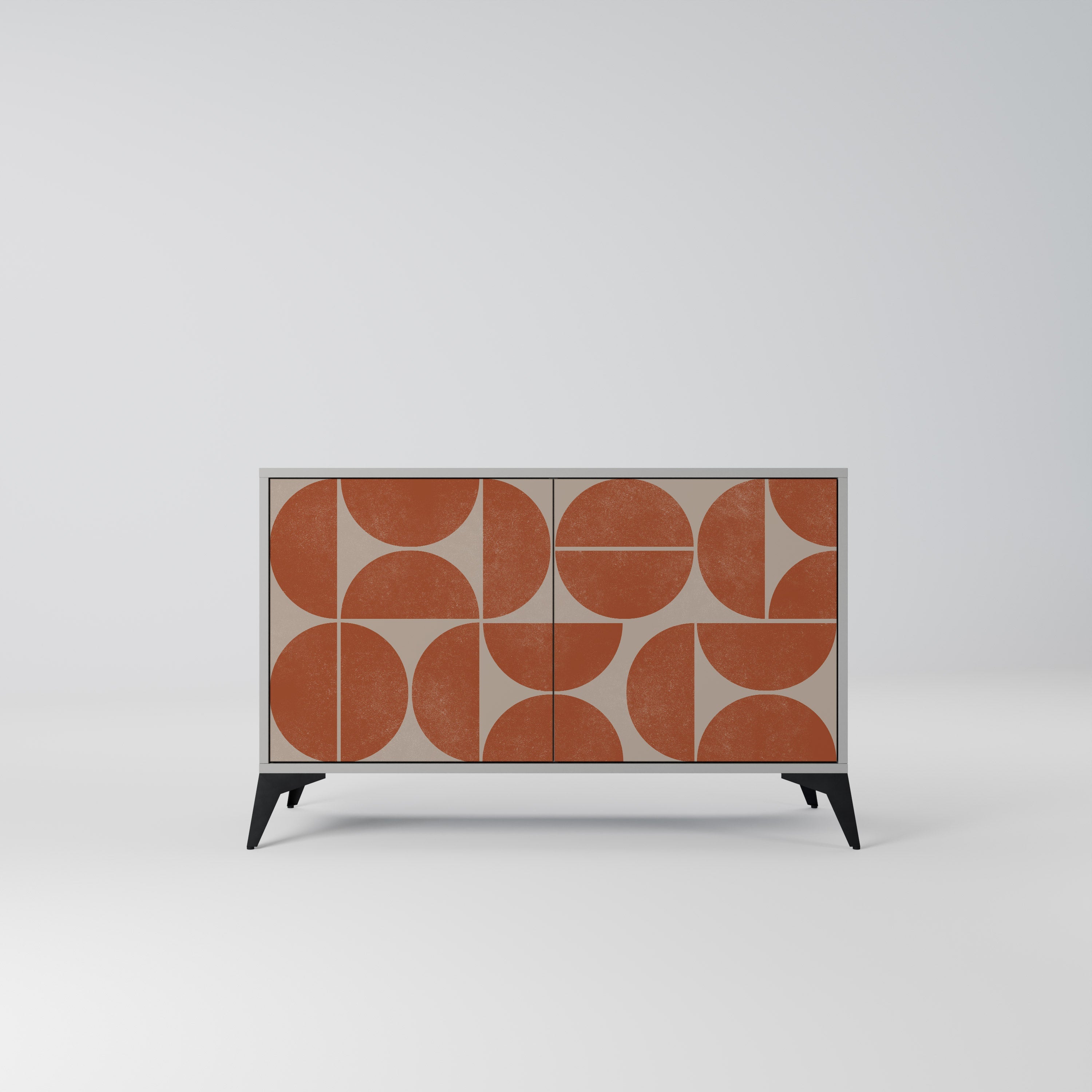 REPETITION COMPULSION Sideboard mit 2 Türen in Grau