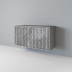 WAVES OF CONCRETE Sideboard mit 2 Türen in Grau