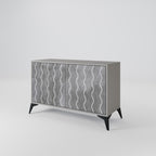 WAVES OF CONCRETE Sideboard mit 2 Türen in Grau