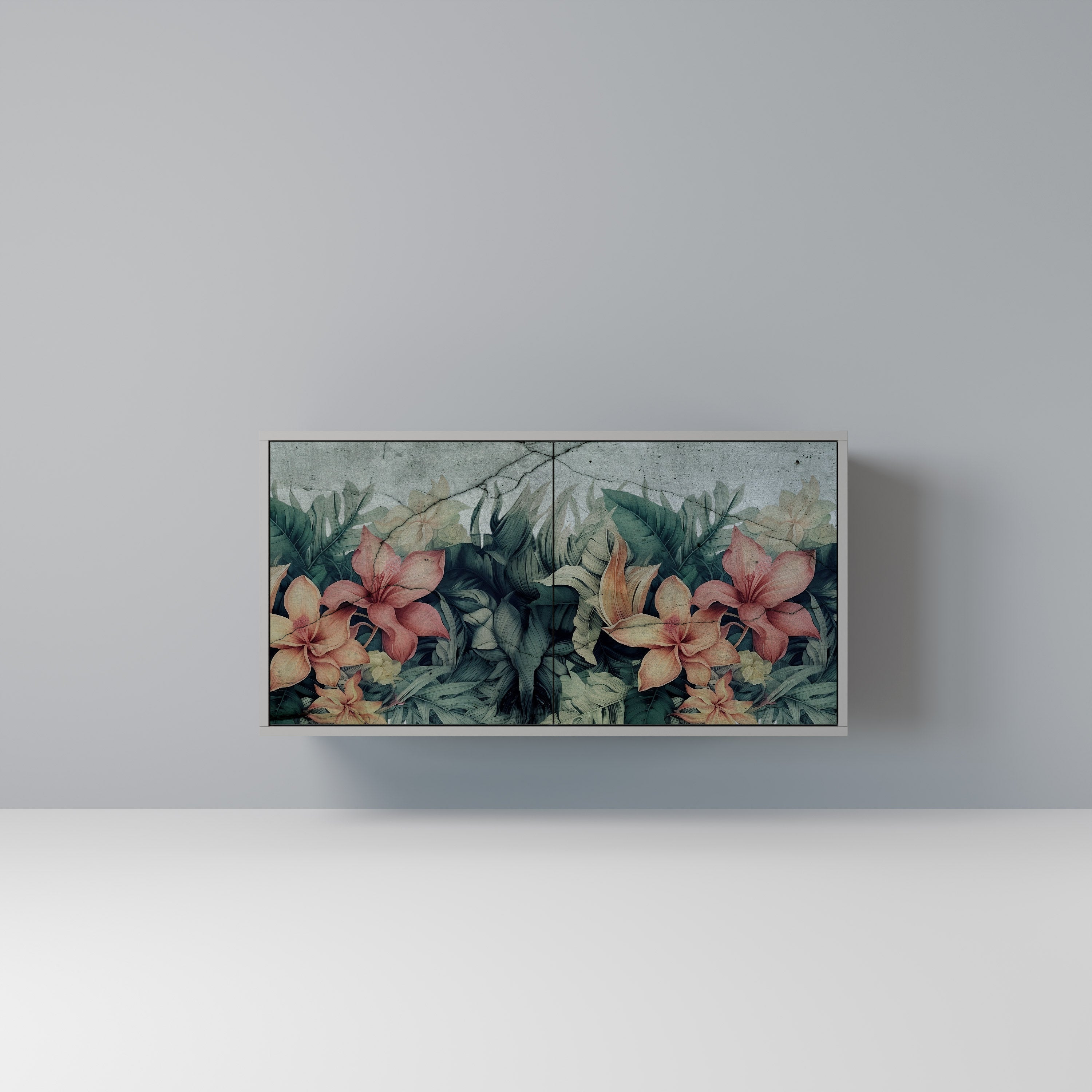 HEAVENLY BLOOM Sideboard mit 2 Türen in Grau