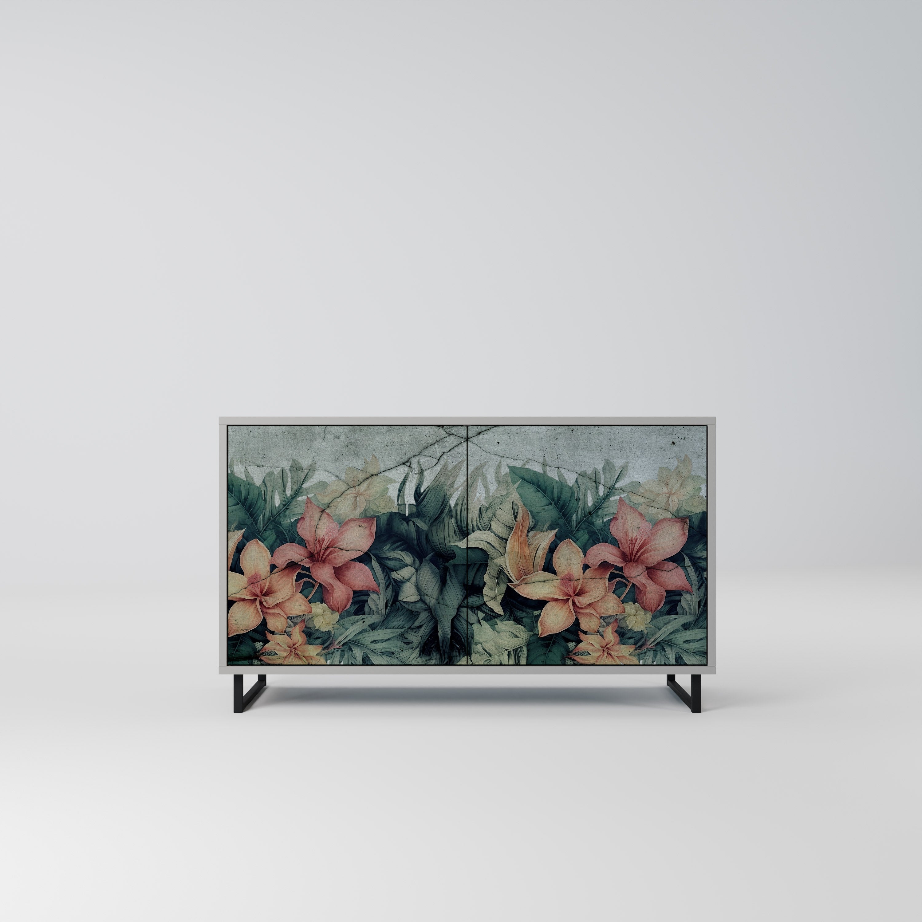HEAVENLY BLOOM Sideboard mit 2 Türen in Grau