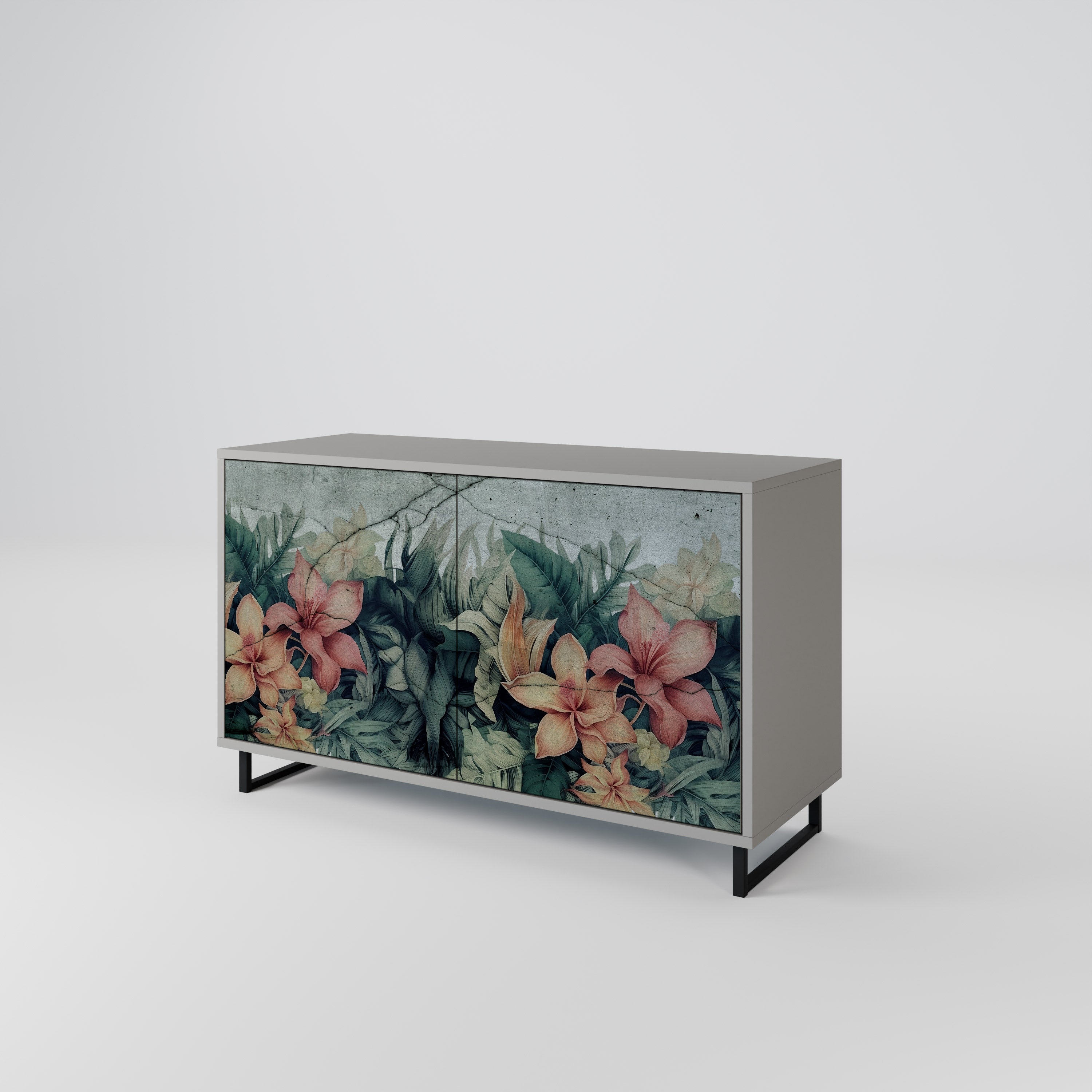 HEAVENLY BLOOM Sideboard mit 2 Türen in Grau